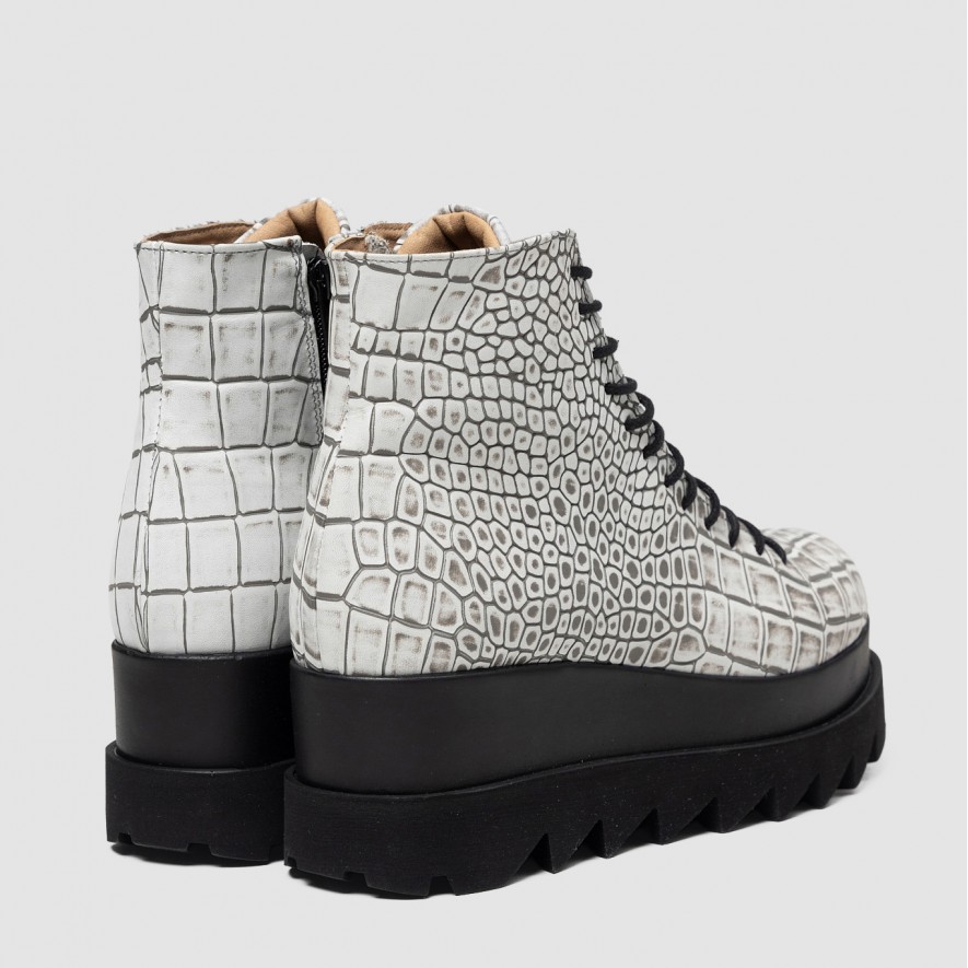   Ghete - Lyon - Croco Grey